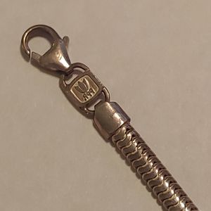 PURE SILVER .999 Flat Snake Chain Bracelet